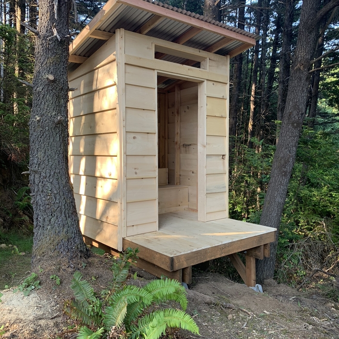 cedar outhouse