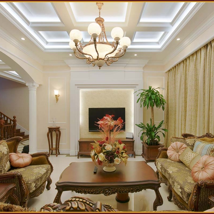Recessed, Chandelier and Sconce Living Room Lights