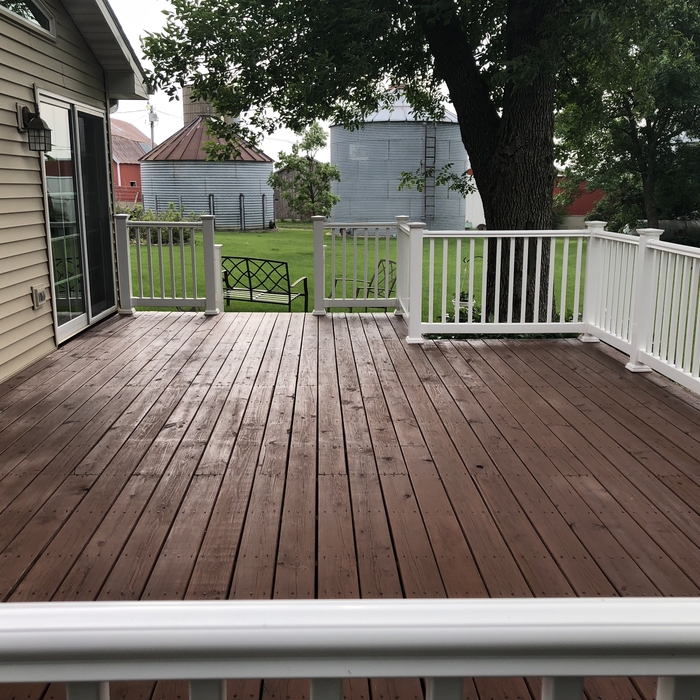 Exterior wood deck