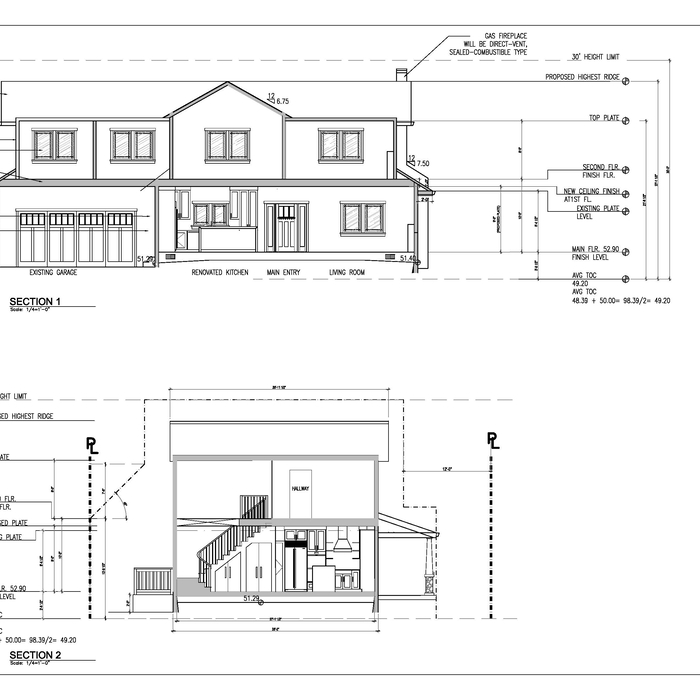 New two story house