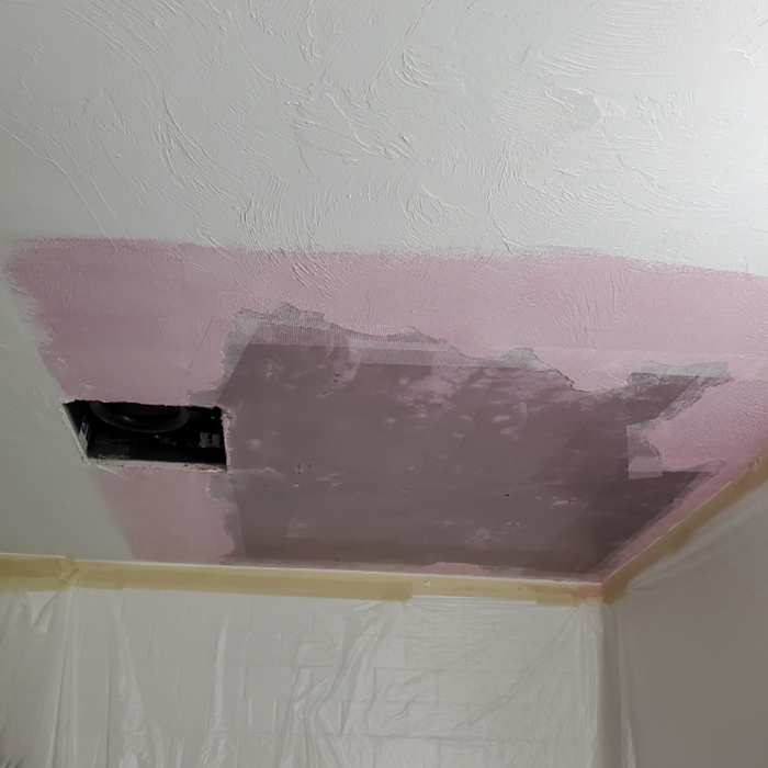 Patch in bathroom