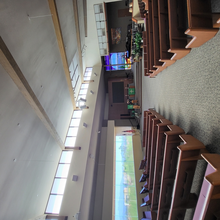 Custom installing new carpet in Church