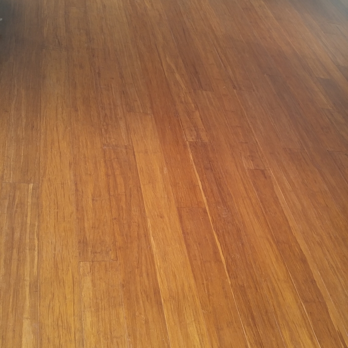 Beautiful Bamboo strand flooring.