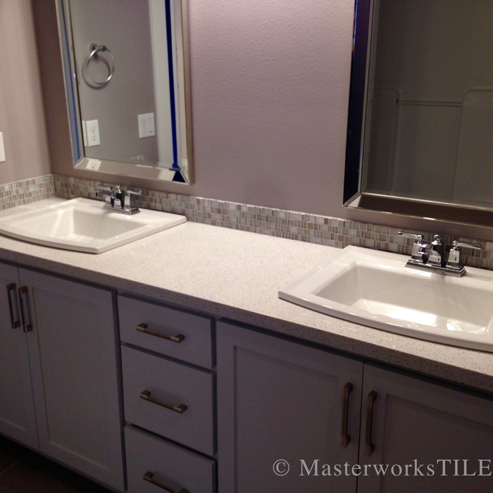 Bathroom Floor &amp; Backsplash