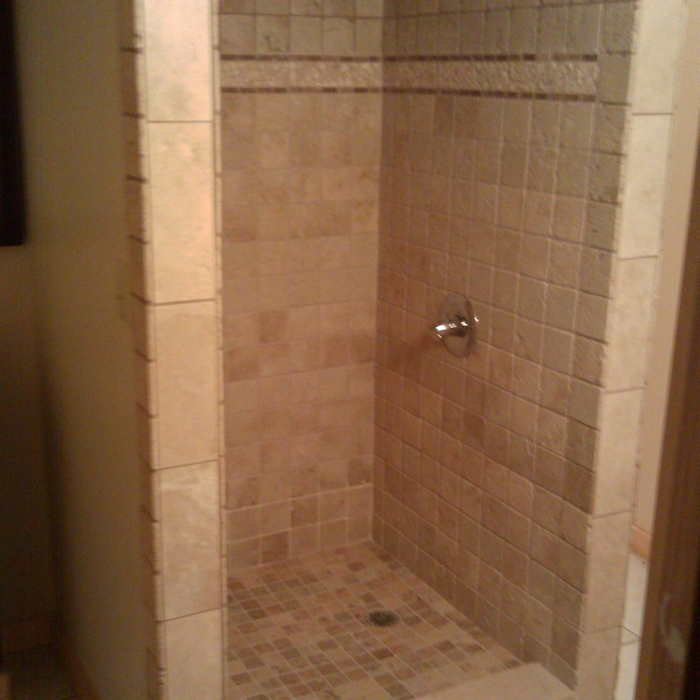 Add upstairs shower