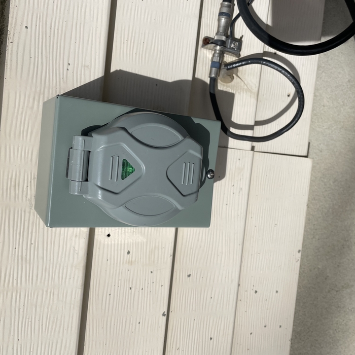 Portable generator inlet