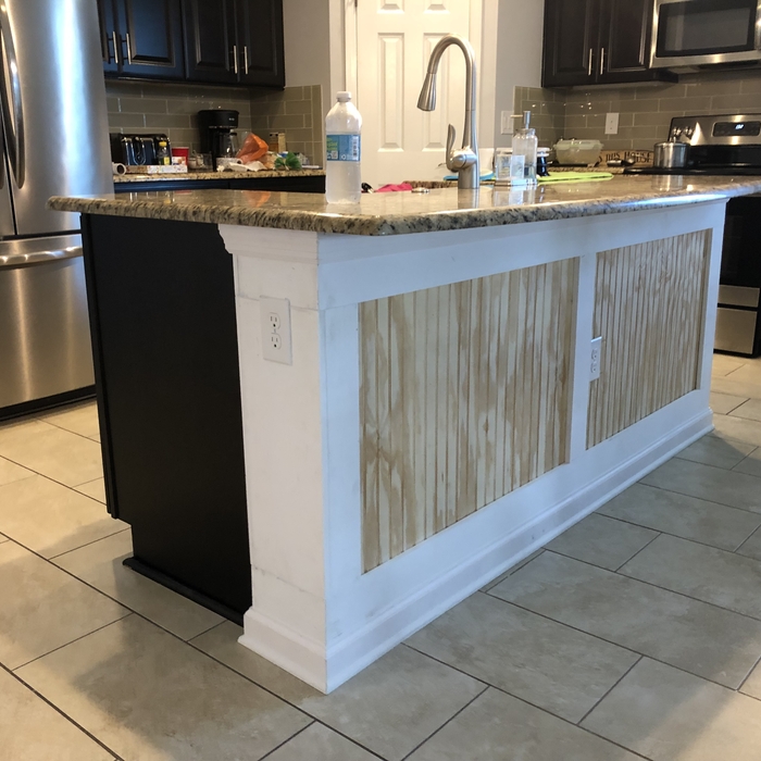 Island bead board wall