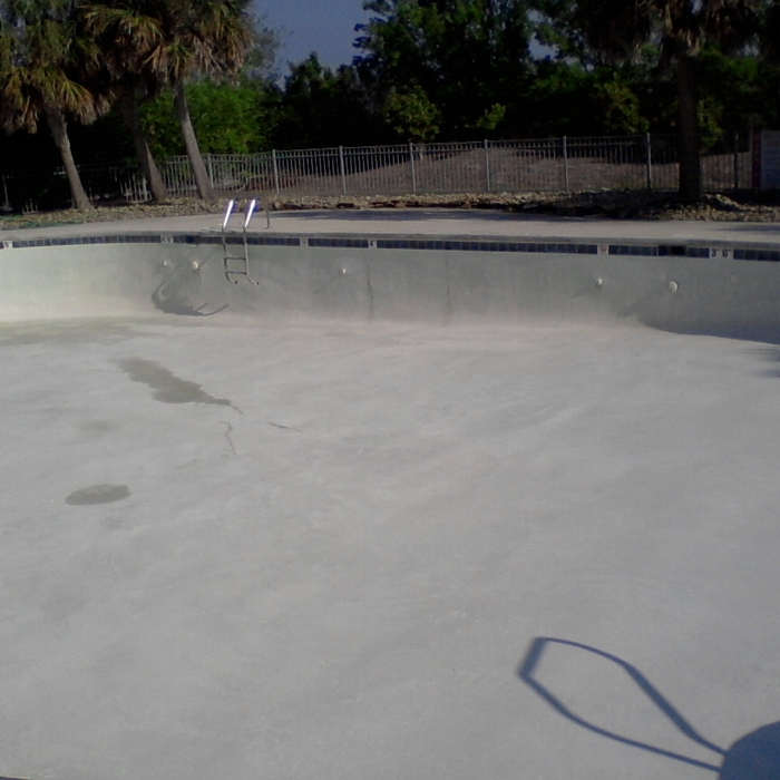 finished pool wash