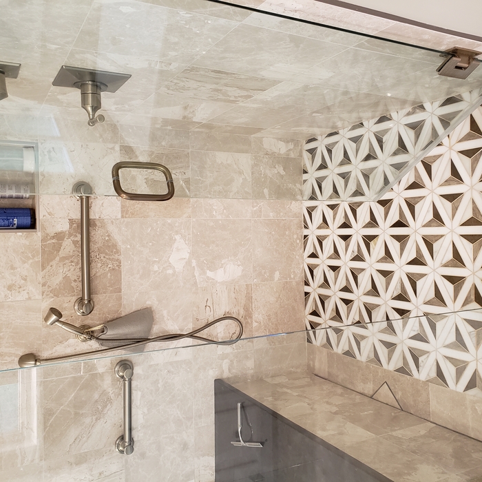 Marble master bath
