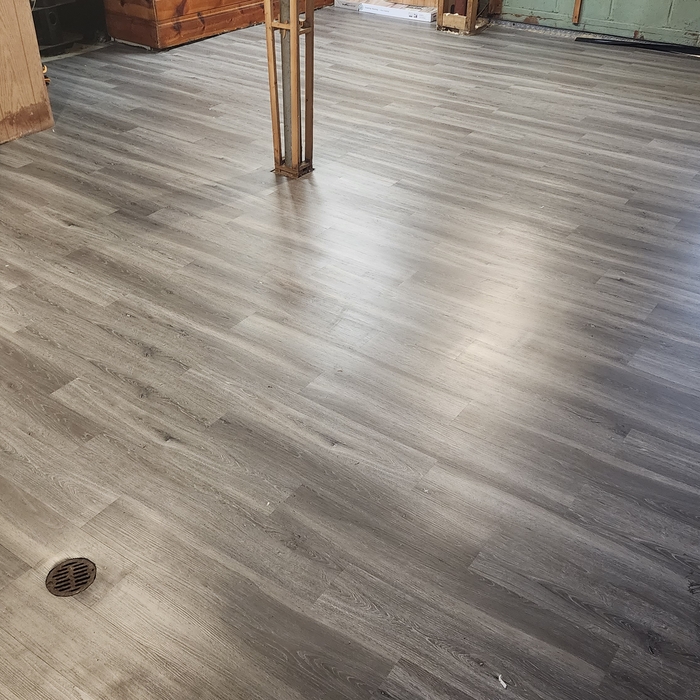 basement vinyl plank floor