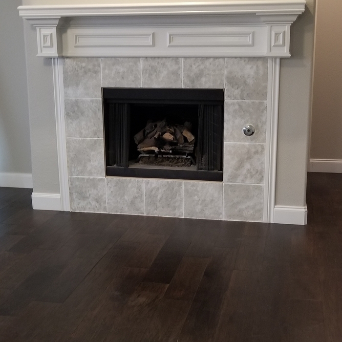 Fireplace tile glaze