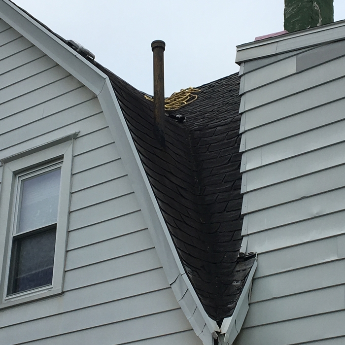Roof Replacement Before