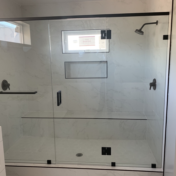 3/8&quot; Clear glass shoer door
