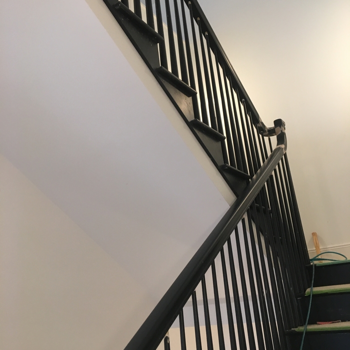 finished railing and balusters