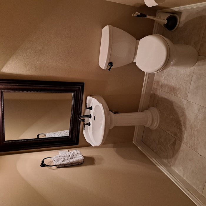 Pedestal Sink &amp; Widespread Faucet Install