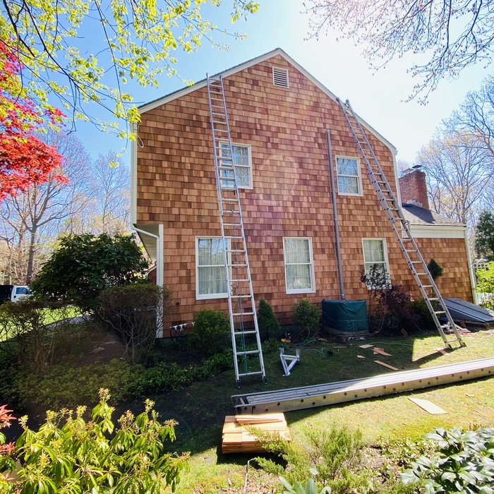 NEW CEDAR SHAKE SIDING REPLACEMENT WESTHAMPTON NY