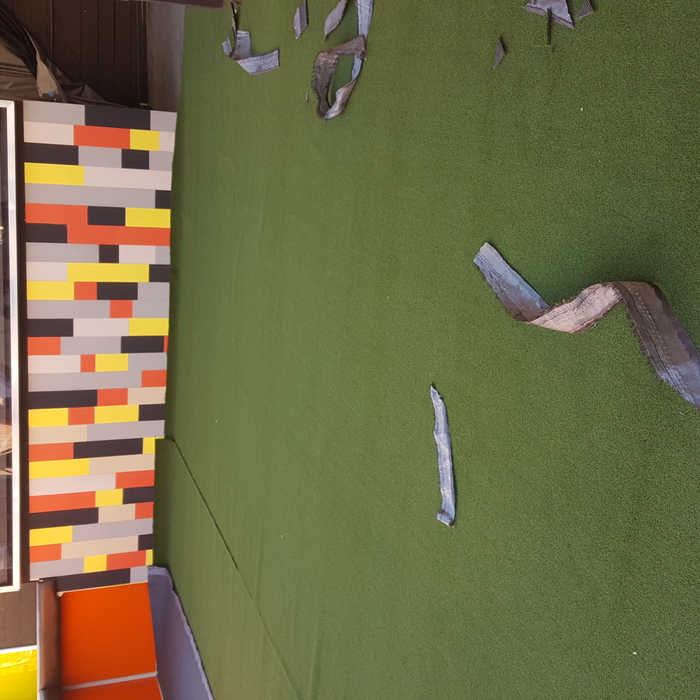 Glue down carpet commercial project