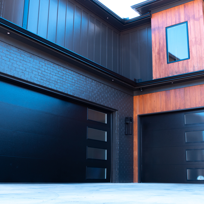 Black Modern Garage Door