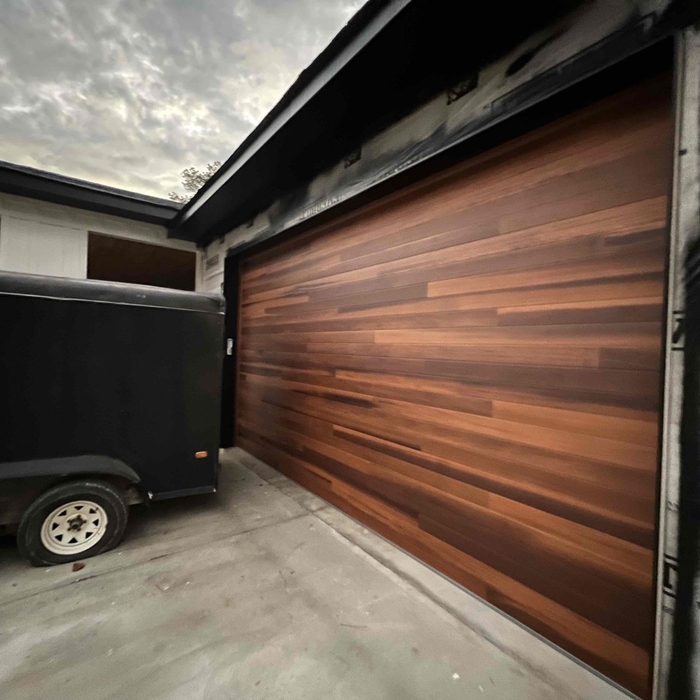 Faux Wood Garage Door