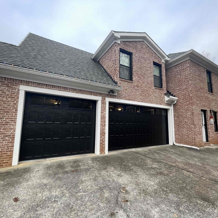 Black Steel Garage Doors