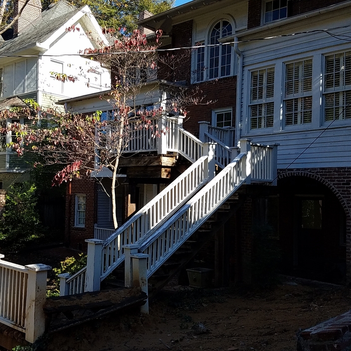 Rear porch before demo