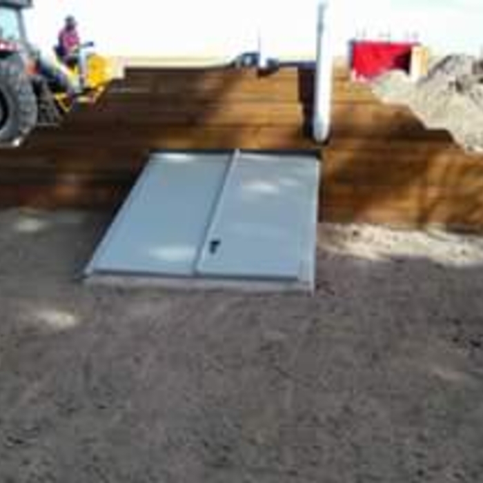 Tornado storm shelter complete