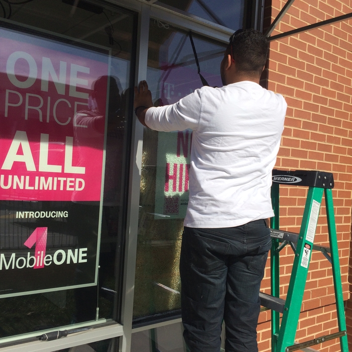 commercial store front glass door