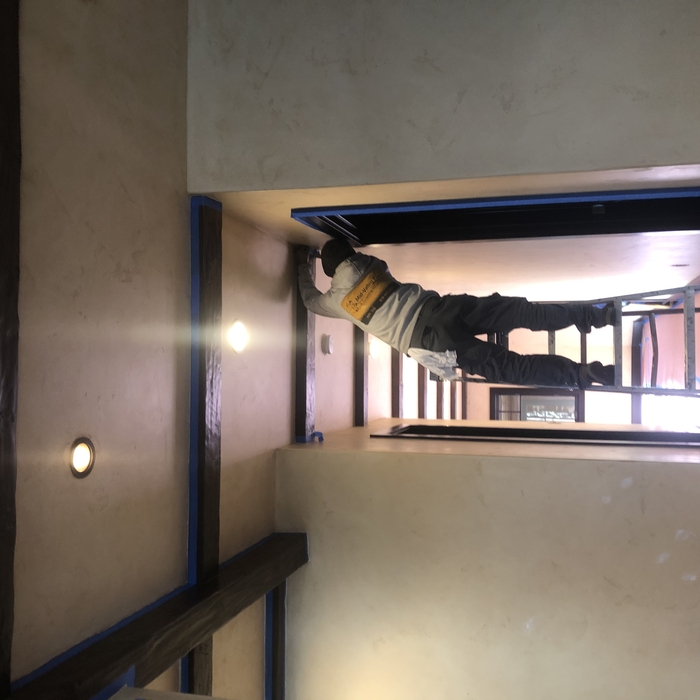 Detailed tape and caulk