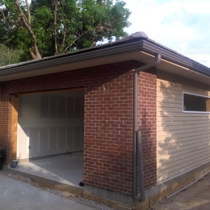 new gutters for new garage