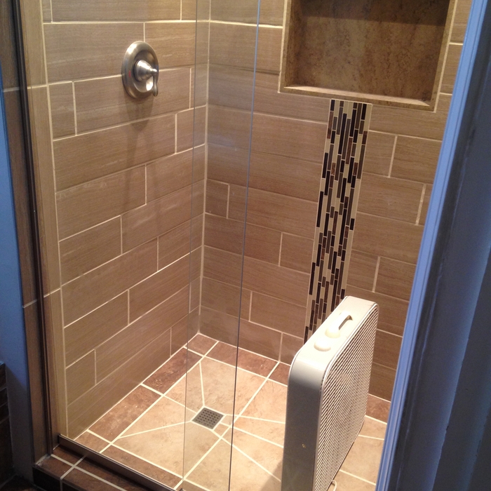 New Upscale Modern Bath and Tile Shower