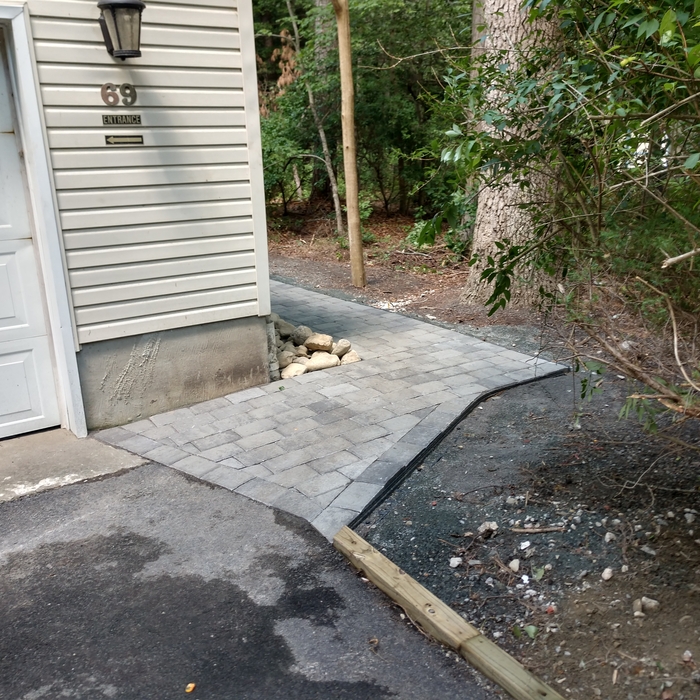 Side entrance walkway