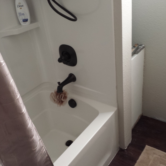 Tub shower install