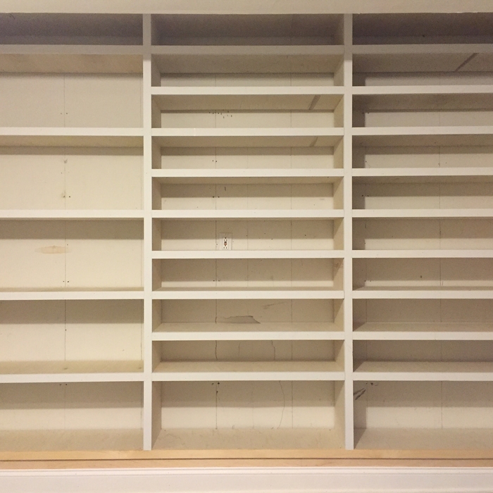 Built-In Shelving Unit (Unpainted)
