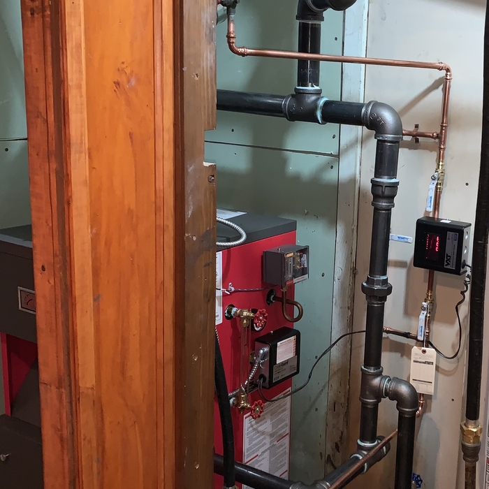 New Steam Boiler Piping Installed