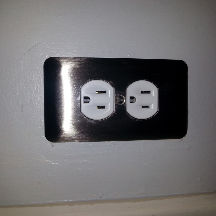 Finished outlet.