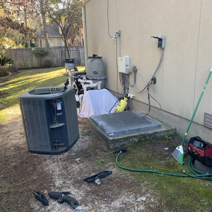 removing condenser adding slab
