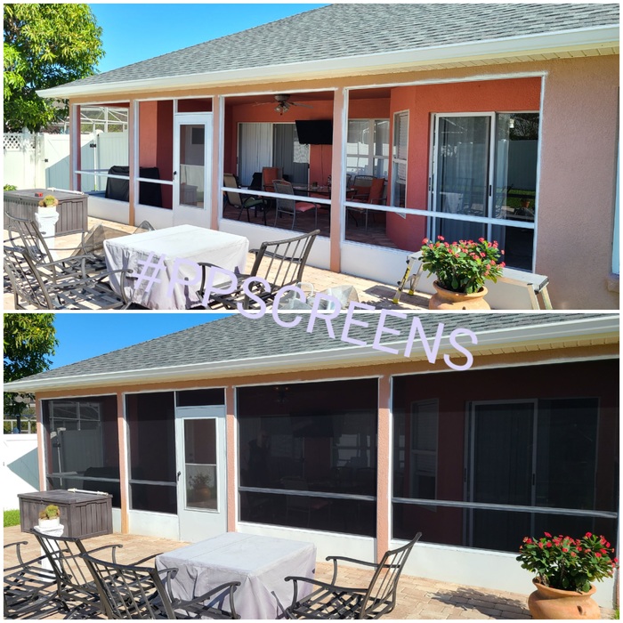 Back patio re-screen