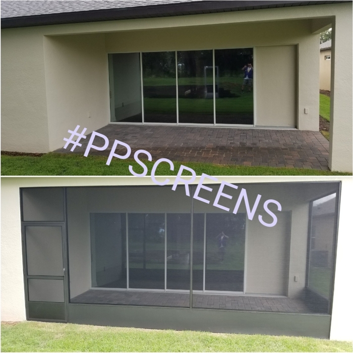 Back patio enclosed