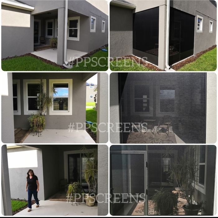 Back patio enclosed