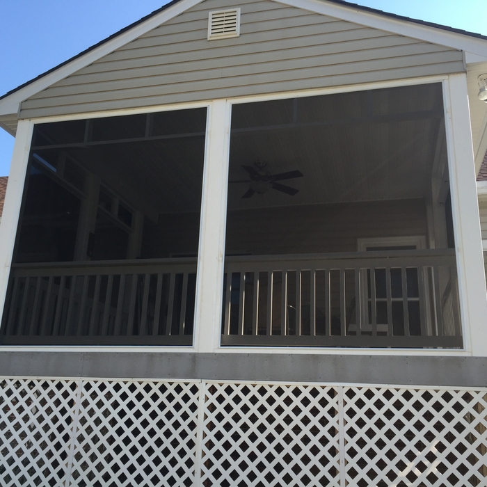 Newly Rescreened Porch with PollenTec