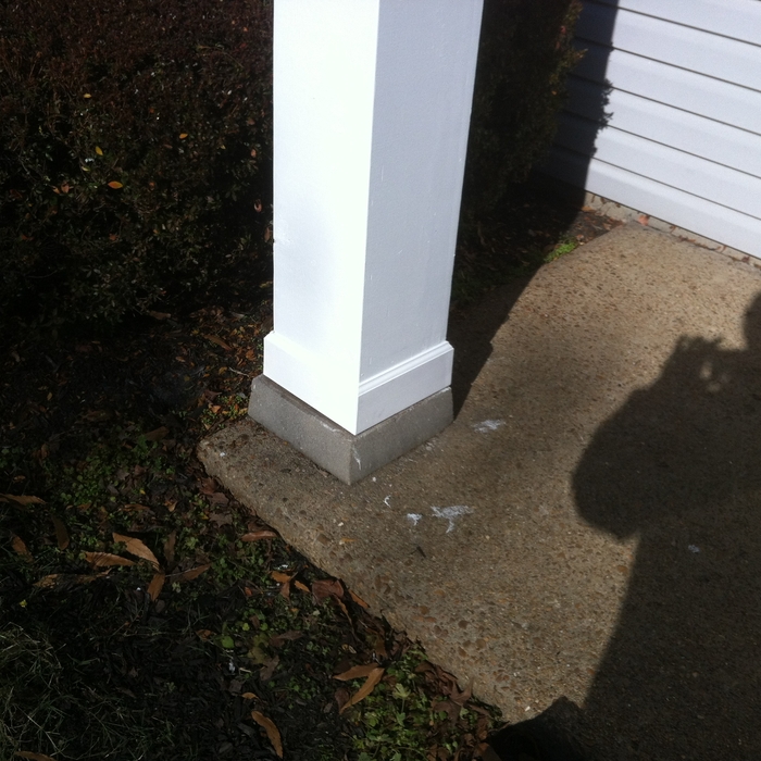 After picture of replaced columns