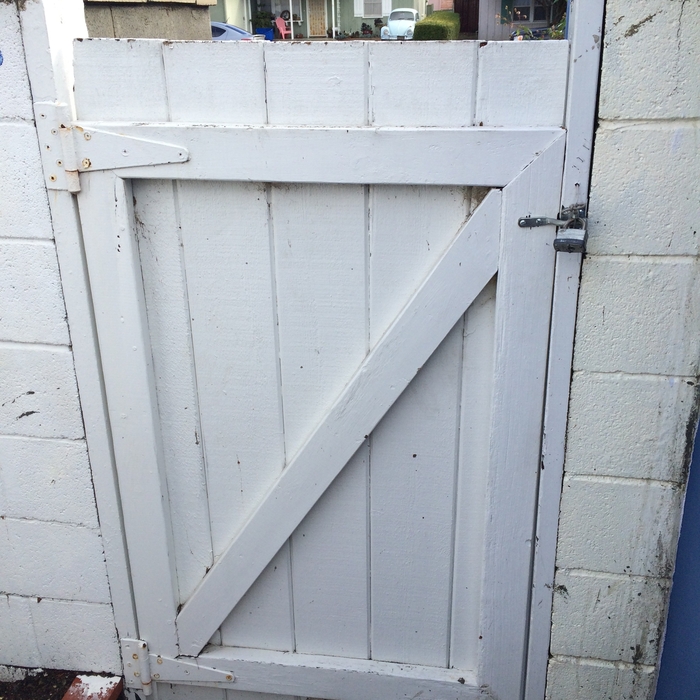 Before: New gate build and replace