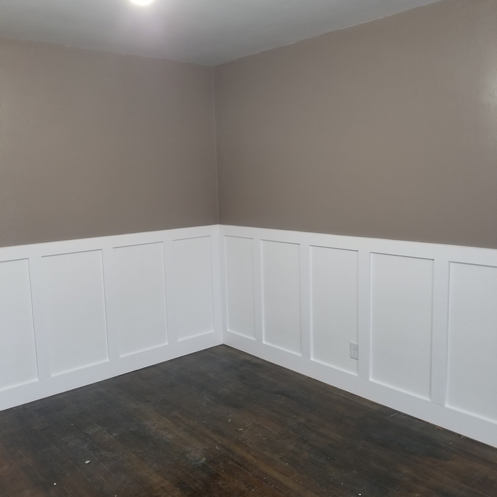 Chair rail and paint