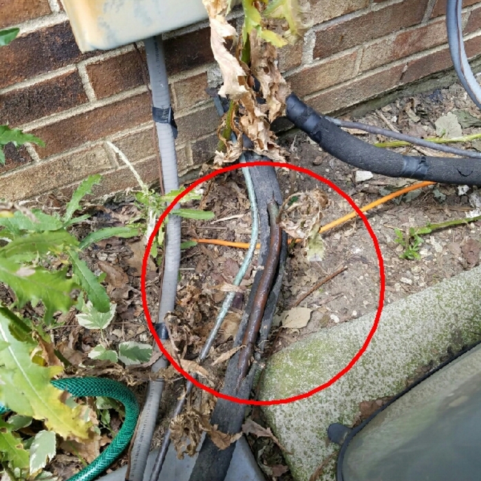 A/C Line insulation deterioration