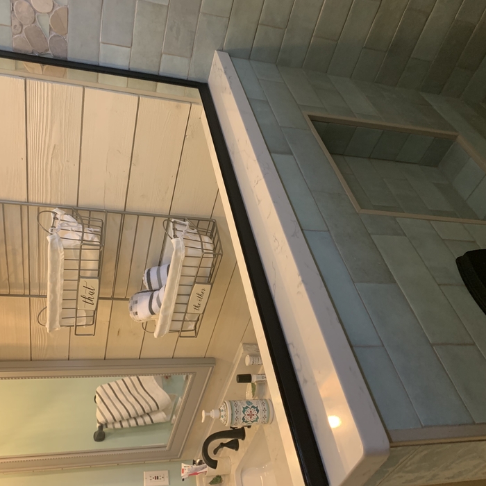 Interior of shower