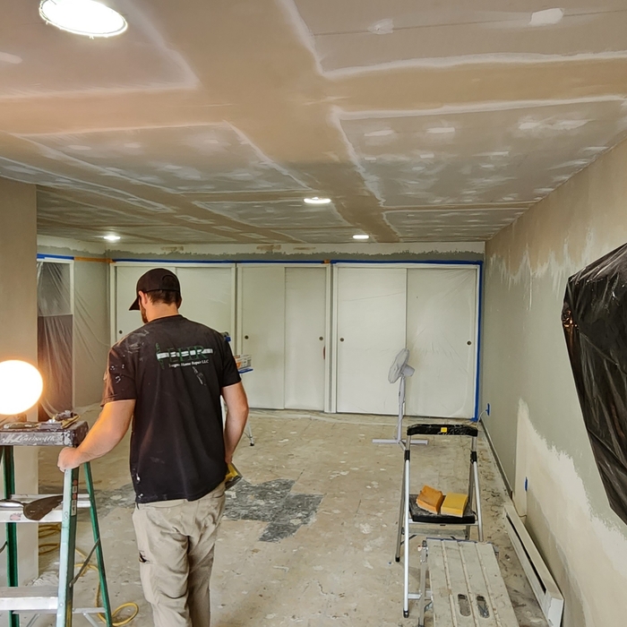 Basement under repairs
