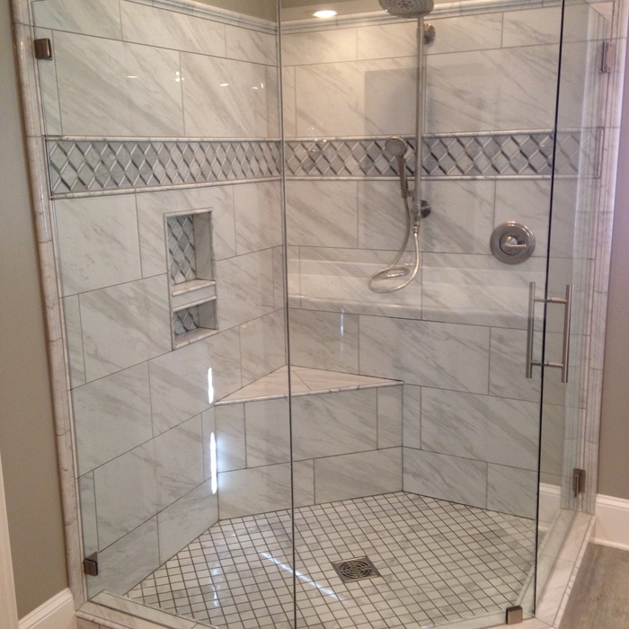 Tiled Shower Remodel After Photo!