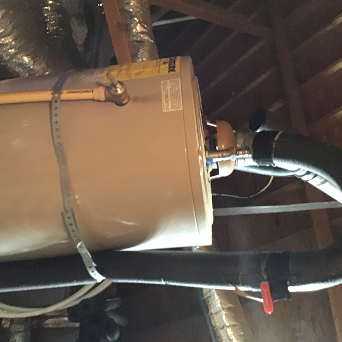 Installation of tankless water heater - old heater