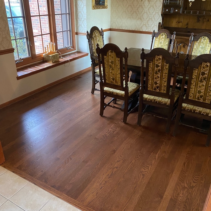 Unfinished and Stained Hardwood