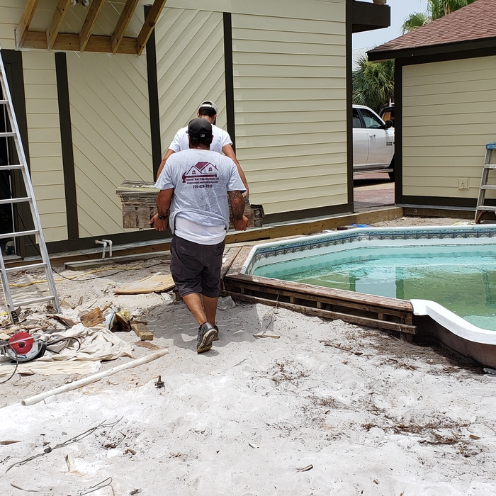 pool deck